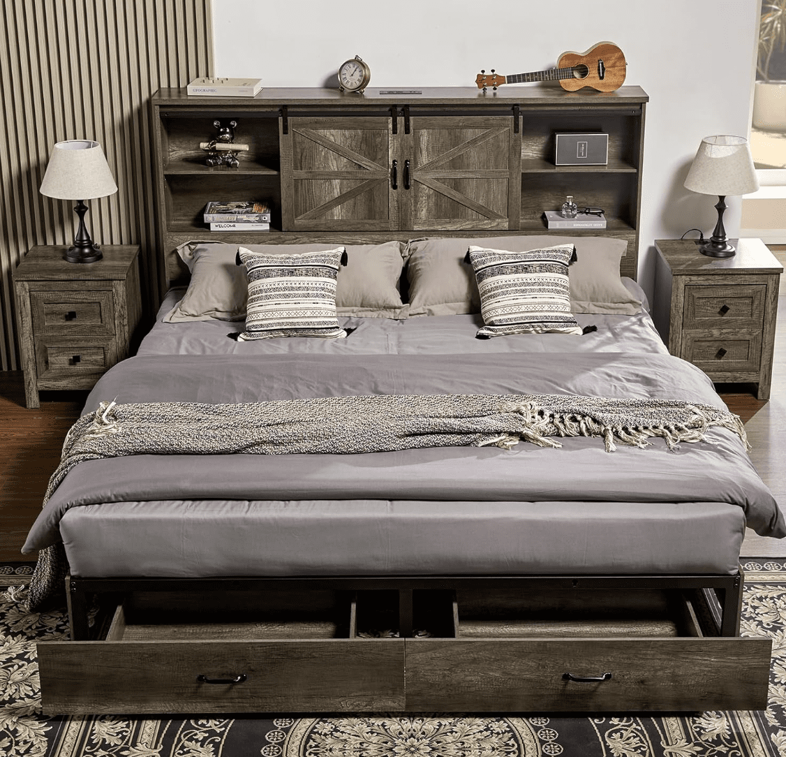 vanacc queen size bed frame